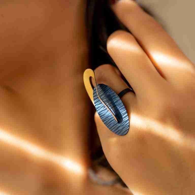 Δαχτυλίδι από μπρούτζο – Lila Mode